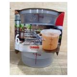 6 Cambro Storage Containers with Lids