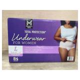 Total Protection Underwear for Women, Large