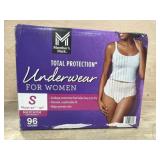 Womenï¿½s Protective Underwear, 96-Count, Size S