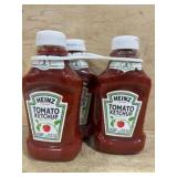 Three-Pack of Heinz Tomato Ketchup Bottles