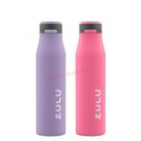 2 26 oz Zulu Water Bottles in Purple & Pink