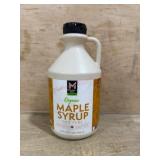Organic Maple Syrup in Beige Plastic Jug