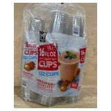 Pack of 132 Clear Disposable Cups