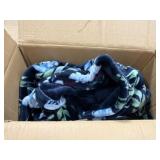 Open Box Heated Blanket With Floral Design