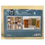 Fliplock Storage Containers Set, 8 Pieces
