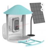 As is- Outdoor Bird Feeder With Camera and Solar P