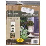 LCG Florals 15-Inch Boxwood Balls