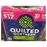 Quilted northern 32 rolls pink top