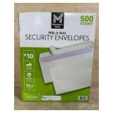 Peel and Seal Security Envelopes, 500 Count