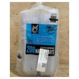 Clear Two-Compartment Plastic Trays