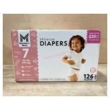 Size 7 Premium Diapers, 126-Count