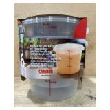 6 Cambro Commercial Storage Containers