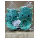 Size 4-5 Plush Dinosaur Slippers for Children