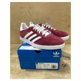 Size 9.5- Adidas Gazelle Sneakers in Red and White