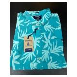 Mens XL Polo Shirt With Palm Pattern