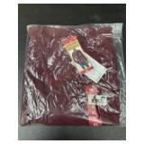 Men's Burgundy Long Sleeve Shirt, Size XL