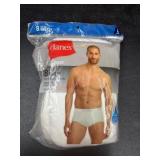 Hanes Men's Briefs, Size Large, 8-Pack
