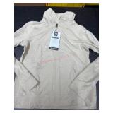 Girls' Beige Zip-Up Jacket, Size XL (14/16)
