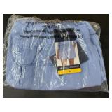 Medium Linen Pull-On Shorts in Light Blue