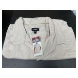 Express XL Seersucker Shirt in Beige