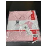 Pink Patterned Performance Polo, XS