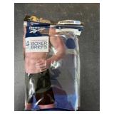 Reebok Performance Boxer Briefs, 4-Pack, Size Larg