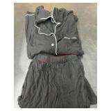 Black Pajama Set - Size XL