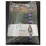 XXL Green Gap Cardigan