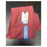 Red Athletic Leggings With Side Pockets