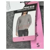 Express Gray Embellished Sweater, Size S