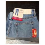 Cuffed Wide Leg Jeans (Size 2)