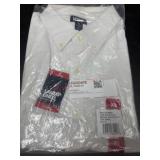 Men's White Lands' End Button-Up Shirt XL