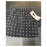 Black Polka Dot X-Large Skort