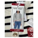 Nine West Striped Cardigan, XL
