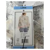 Anne West Pintuck Blouse, Cream, Large