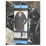 Black Hooded Jacket in Size Large