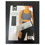 Seamless Racerback Sports Bra, XL