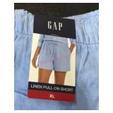 Gap Linen Pull-On Shorts, Size XL