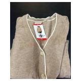 Beige Cardigan Sweater With Tag