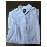 Gap Small Womens Blue Button-Up Shirt