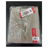 Womens XS Beige Knit Cardigan Sweater