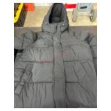 Black Womens Small Hooded Winter Jacket