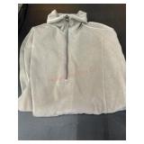 Womens Small Gray Quarter-Zip Pullover
