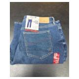 Loose Straight Jeans with High Rise, Size 14
