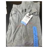 Gray Quarter-Zip Pullover, Size L