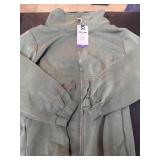 Women's XXL Sandwash Jacket with Zip Closure