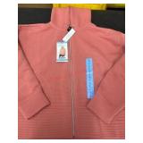 DKNY Ottoman Full Zip Jacket, Faded Rose, Large