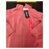 DKNY Ottoman Full Zip Jacket, X-Small, Pink