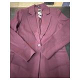 Burgundy Express Blazer, Size S