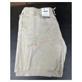 Men's XXL Beige Shorts With Drawstring Waist